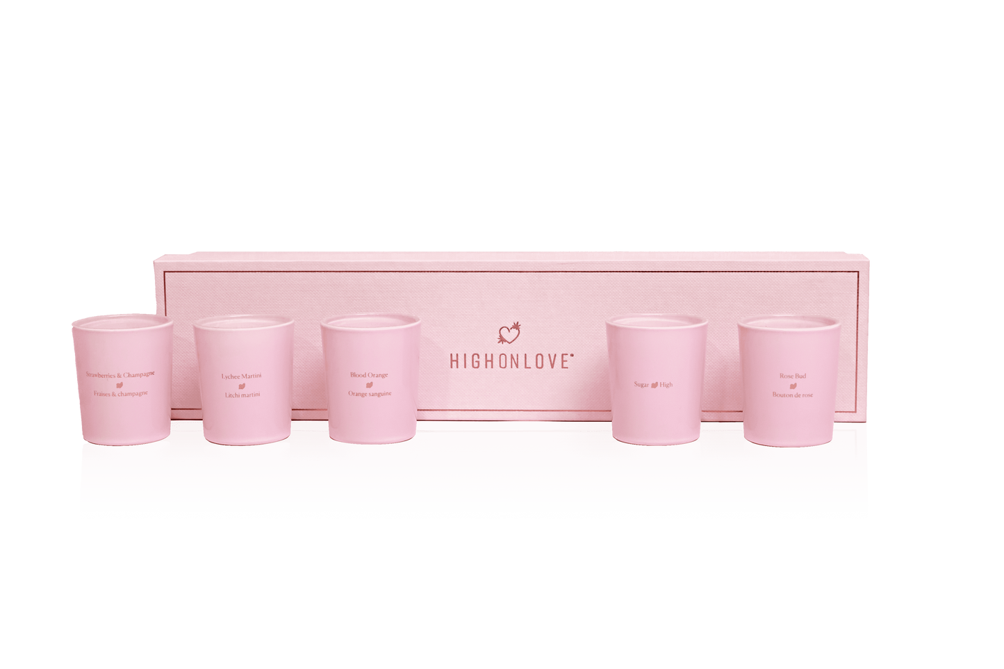 Collection de minis bougies pour massage