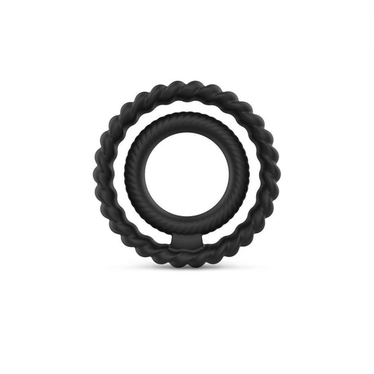 Cockring Dual ring Dorcel - Noir