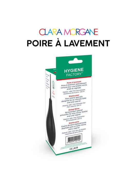 Poire à lavement Clara Morgane - Noir