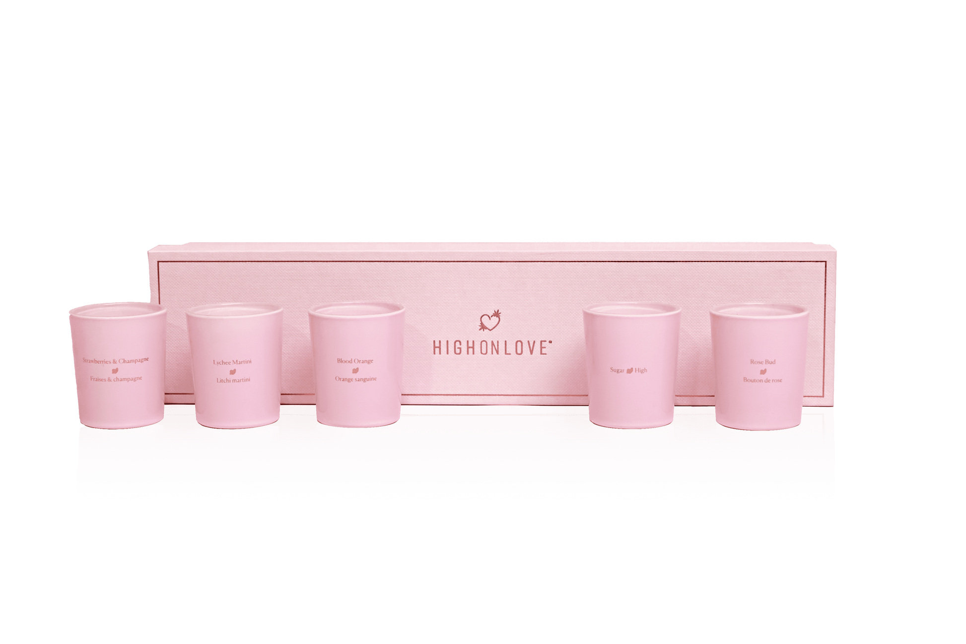 Collection de minis bougies pour massage