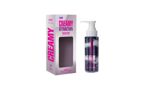 Creamy attraction - Crème et gel de massage embrassable à la mûre