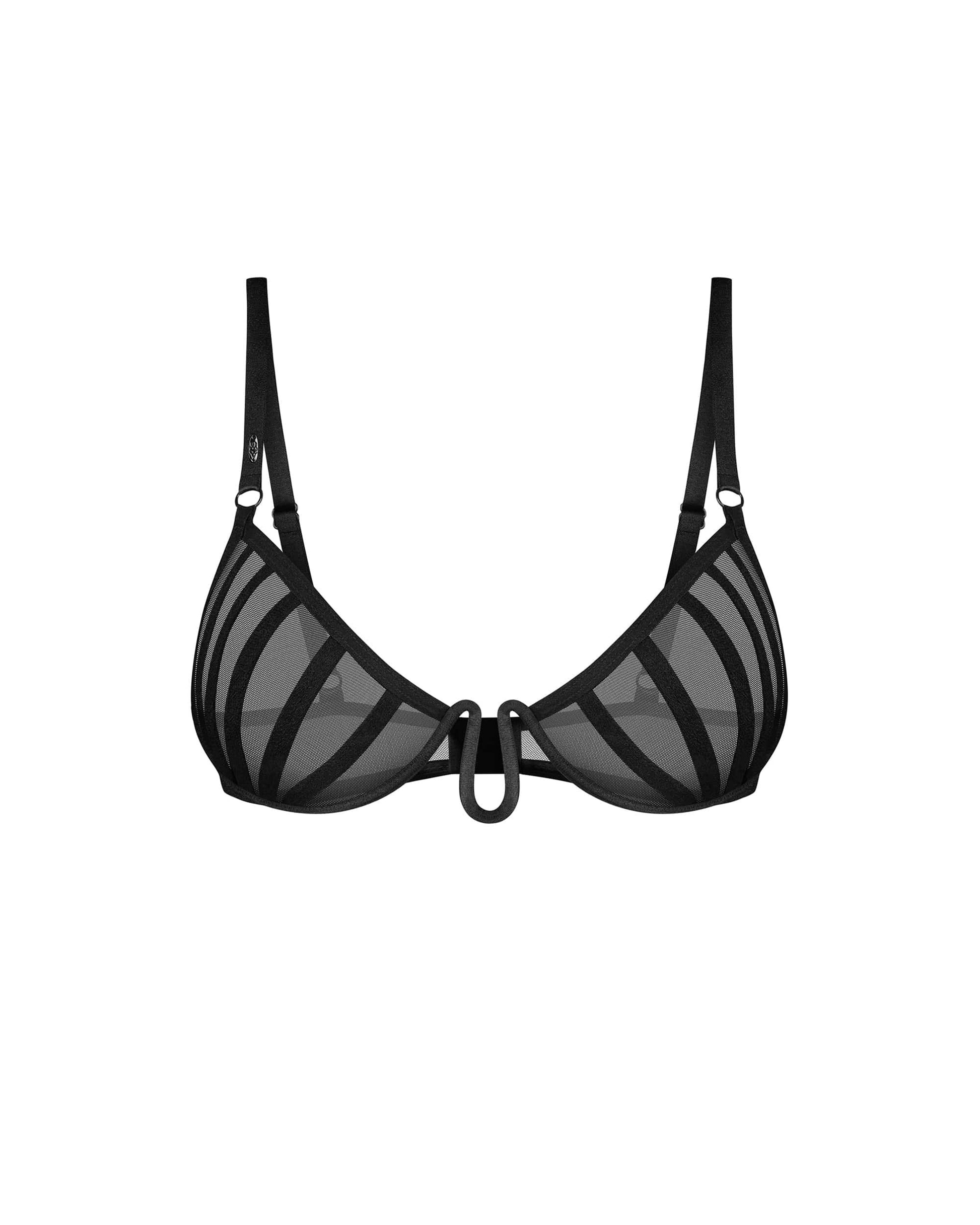 Aurorium demi-soutien-gorge noir