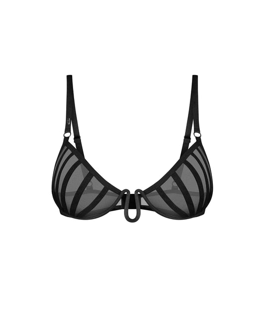 Aurorium demi-soutien-gorge noir