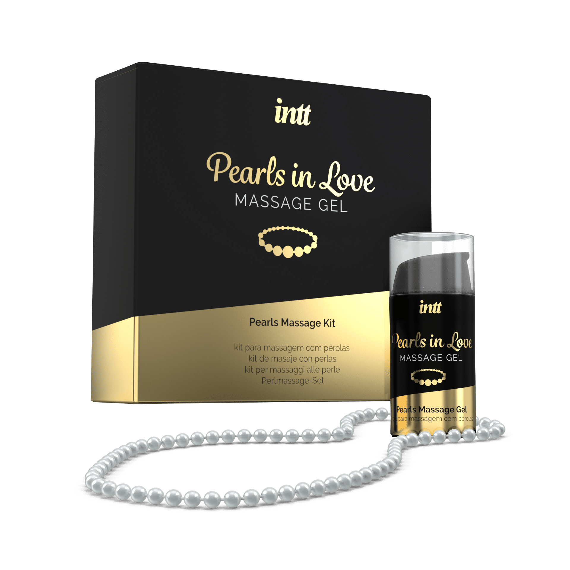 Pearls in love - Kit de massage avec collier de perles