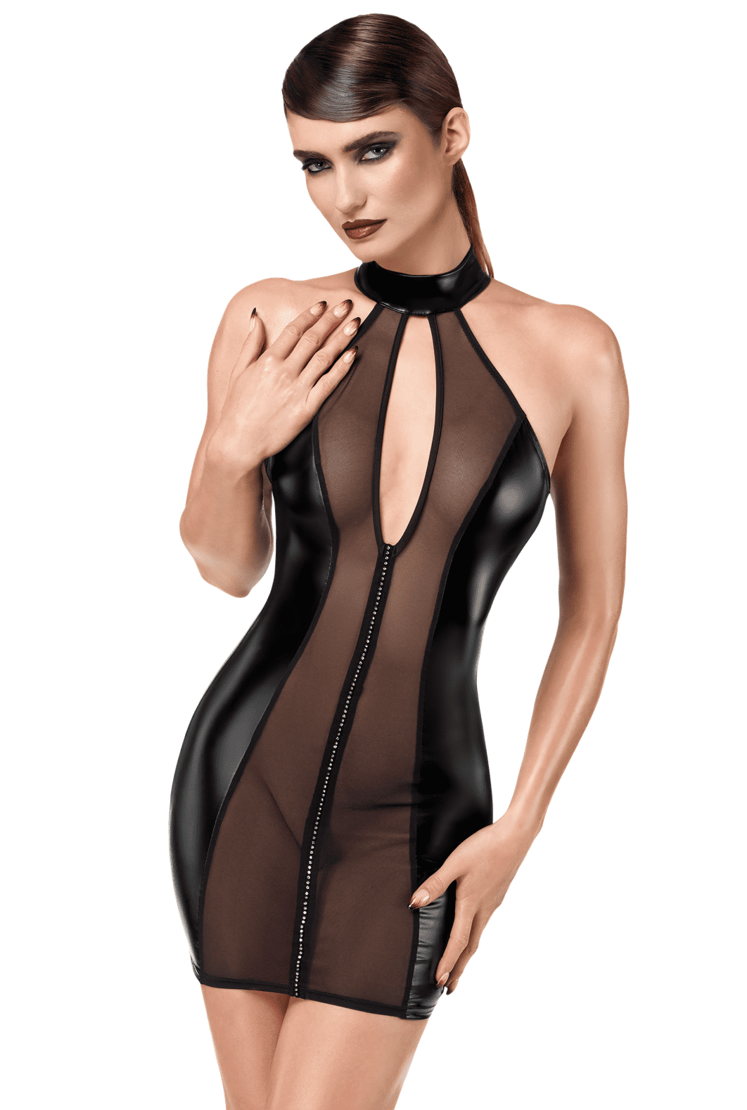 F370 Luxuria Mini robe cristal transparente